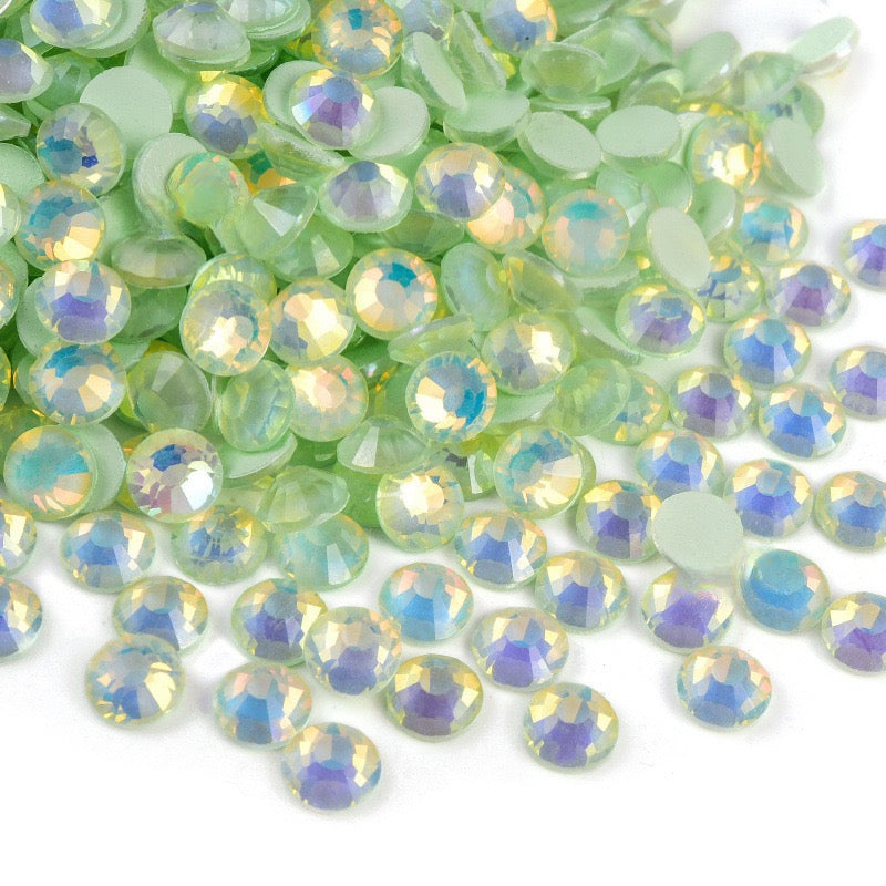 Green Glass Rhinestones(This link is SS6 and SS16)