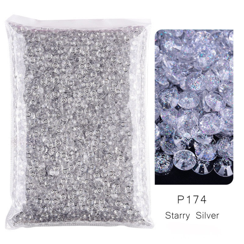 Transparent Galaxy Resin rhinestone in Jar 60g (free shipping)