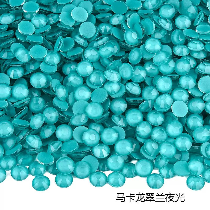 Macaron Luminous Glass Rhinestones