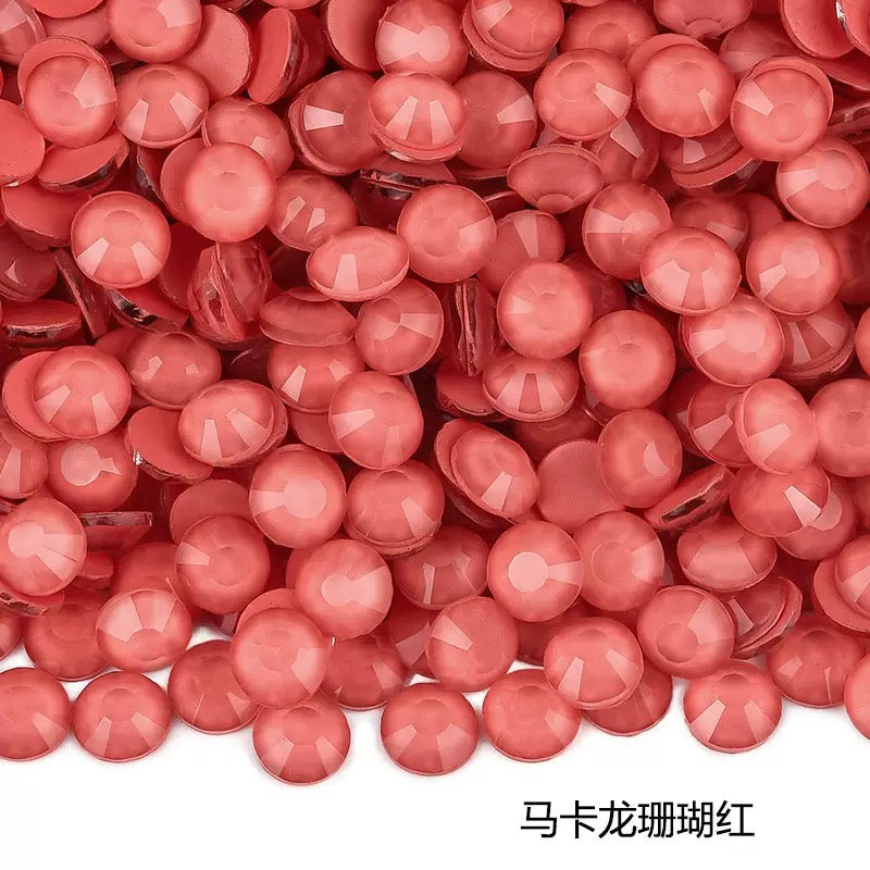 Macaron Luminous Glass Rhinestones