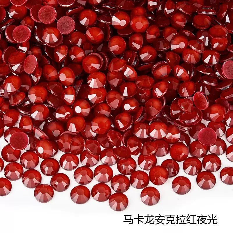 Macaron Luminous Glass Rhinestones