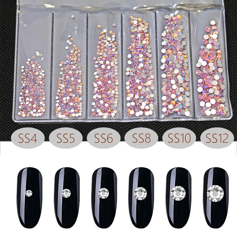 New Arrivals - Six small packs glass rhinestones