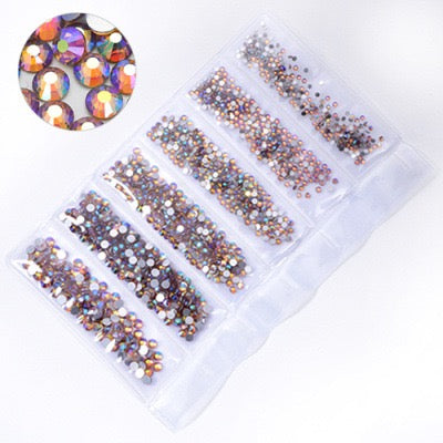 New Arrivals - Six small packs glass rhinestones