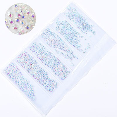 New Arrivals - Six small packs glass rhinestones