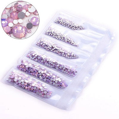 New Arrivals - Six small packs glass rhinestones