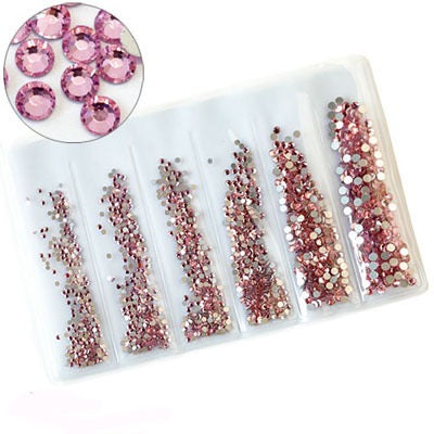 New Arrivals - Six small packs glass rhinestones