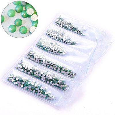 New Arrivals - Six small packs glass rhinestones