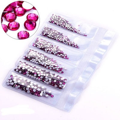 New Arrivals - Six small packs glass rhinestones