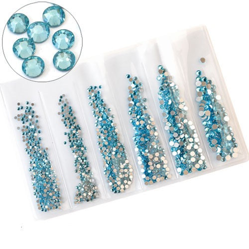 New Arrivals - Six small packs glass rhinestones