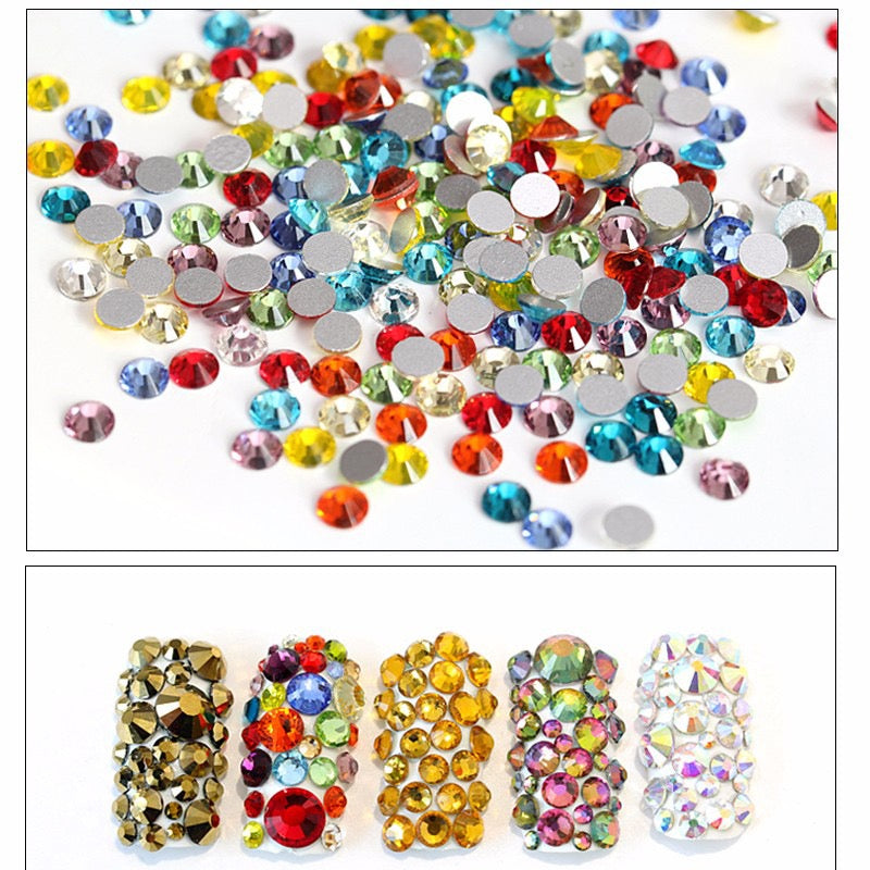 New Arrivals - Six small packs glass rhinestones