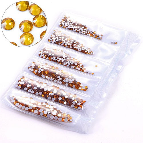 New Arrivals - Six small packs glass rhinestones