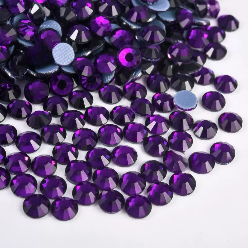 New Arrivals - Purple series hot melt glass rhinestones