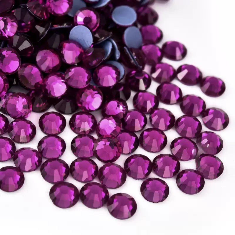 New Arrivals - Purple series hot melt glass rhinestones