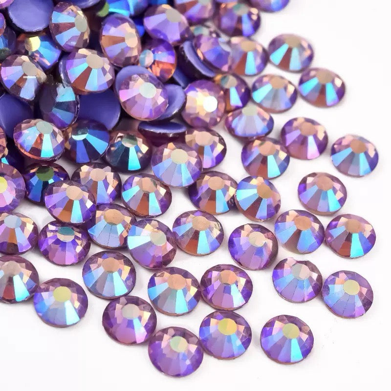 New Arrivals - Purple series hot melt glass rhinestones
