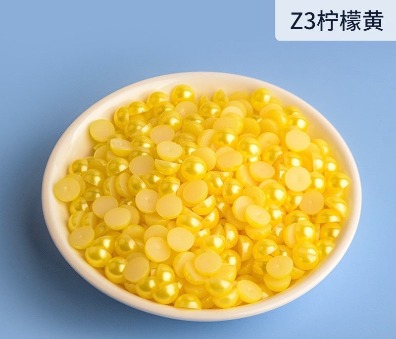 Half Round Pearl - 3MM、4MM 、5MM in Jar 60g