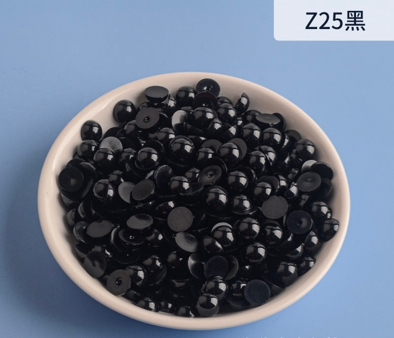 Half Round Pearl - 3MM、4MM 、5MM in Jar 60g
