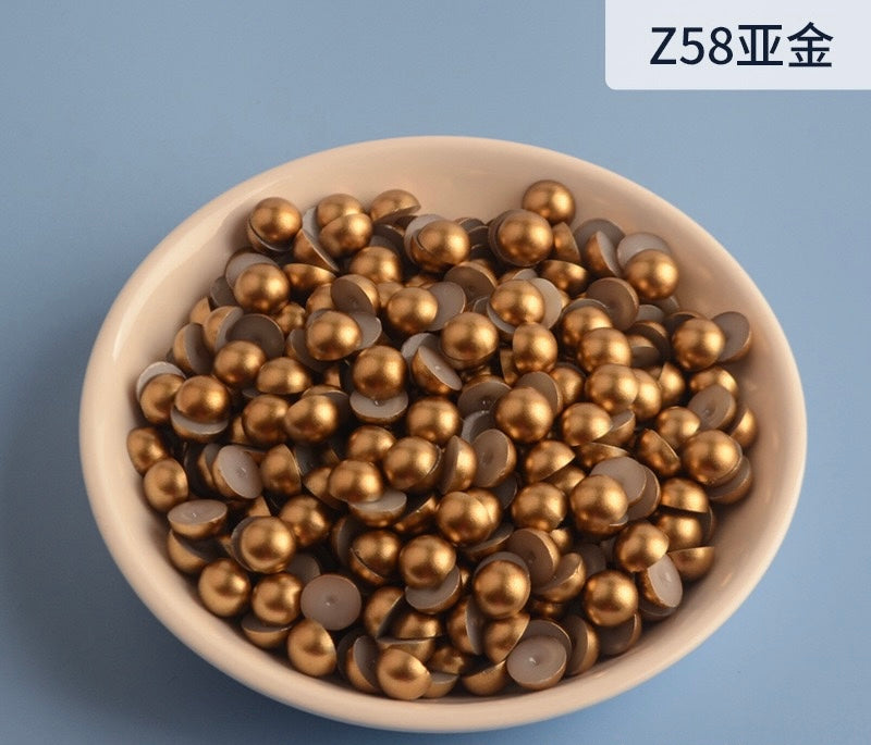 Half Round Pearl - 3MM、4MM 、5MM in Jar 60g
