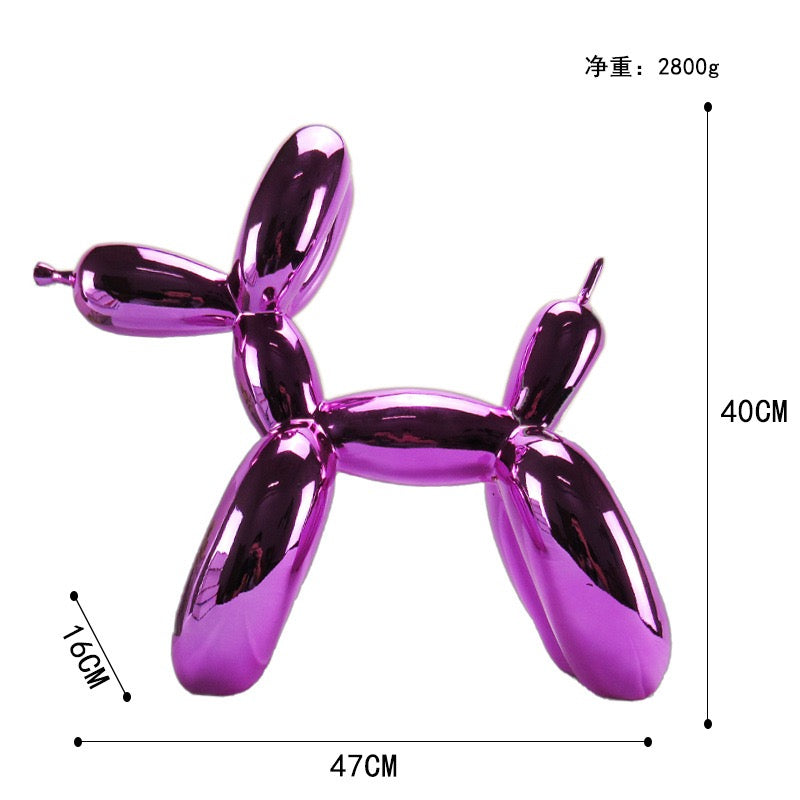 Electroplated Bubble Dog Figurine