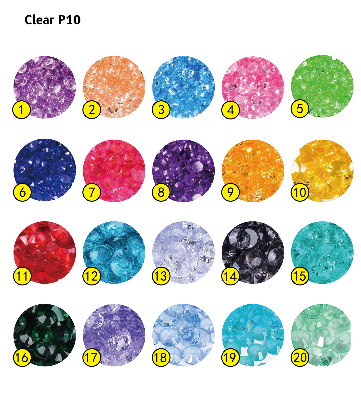 Clear  Resin rhinestone in Wholesale bag (free shipping)