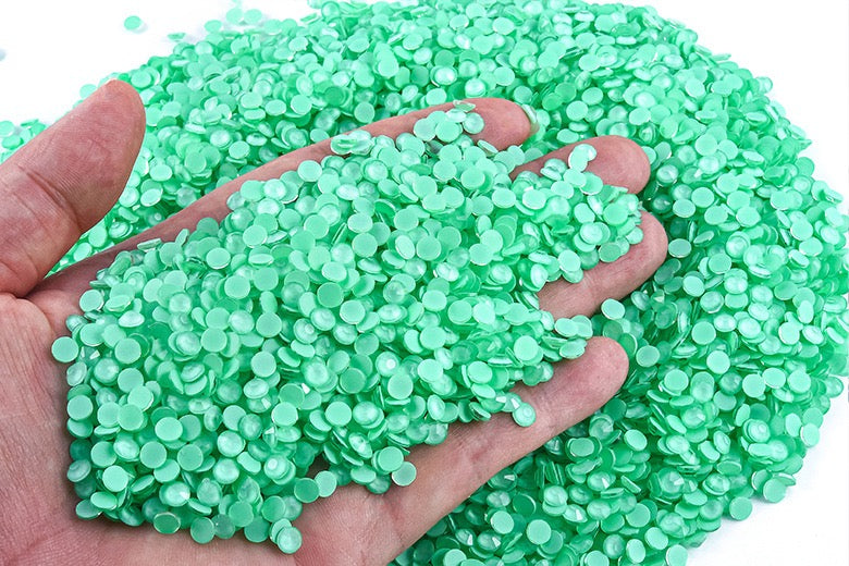 Macaron Luminous Glass Rhinestones