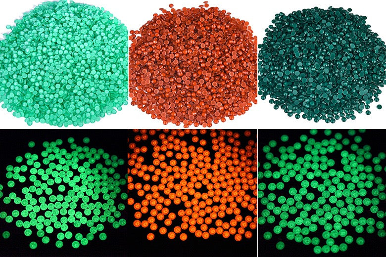 Macaron Luminous Glass Rhinestones