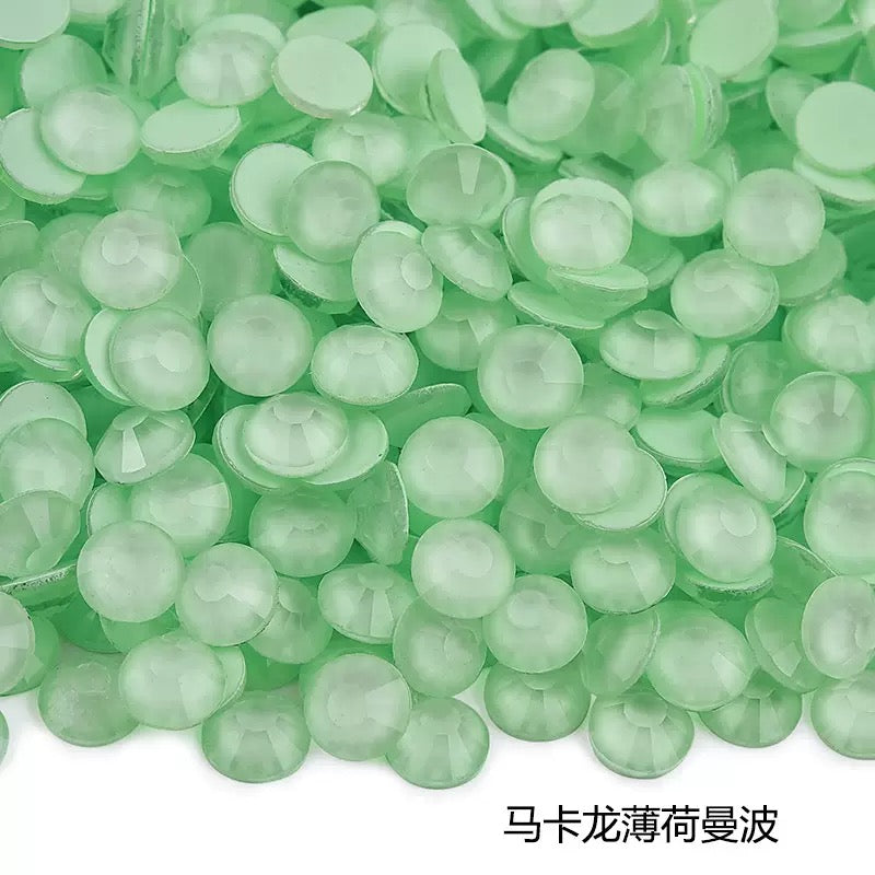 Macaron Luminous Glass Rhinestones