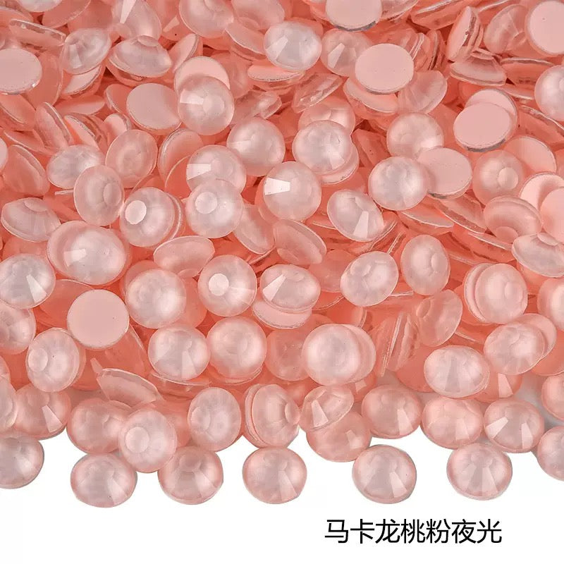 Macaron Luminous Glass Rhinestones