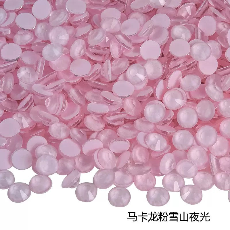 Macaron Luminous Glass Rhinestones