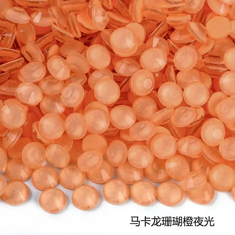 Macaron Luminous Glass Rhinestones