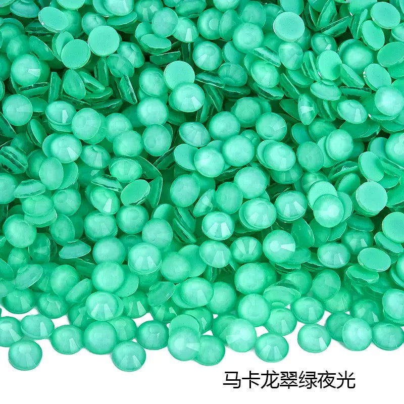 Macaron Luminous Glass Rhinestones