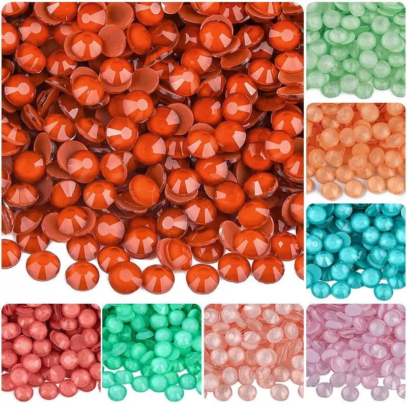 Macaron Luminous Glass Rhinestones