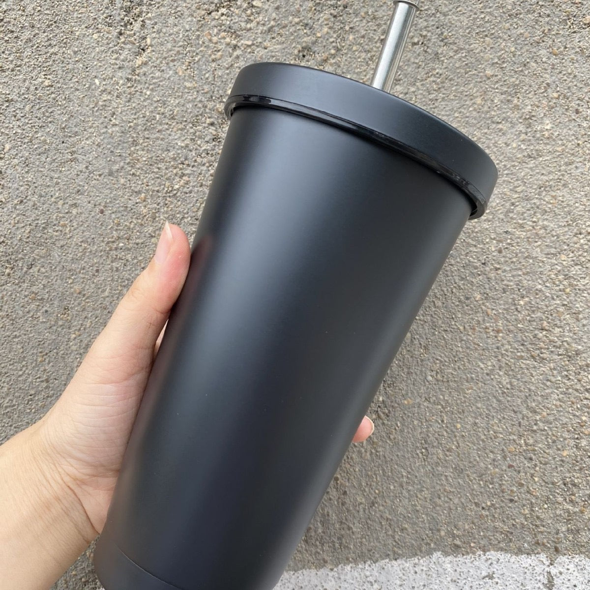 Stainless steel diamond-shaped cup