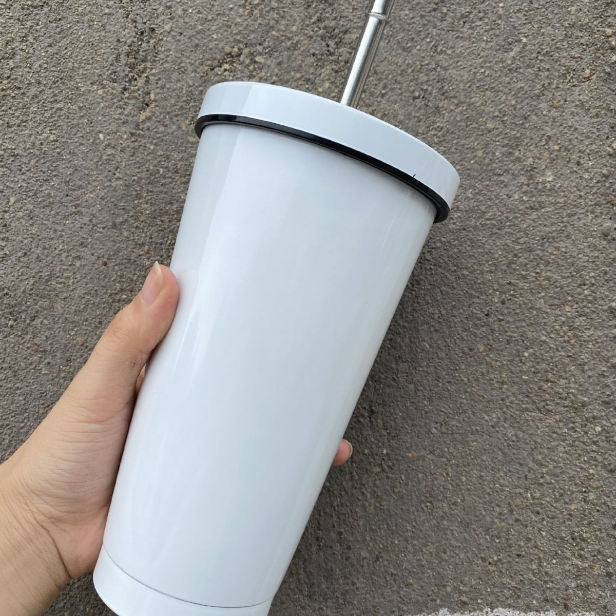 Stainless steel diamond-shaped cup