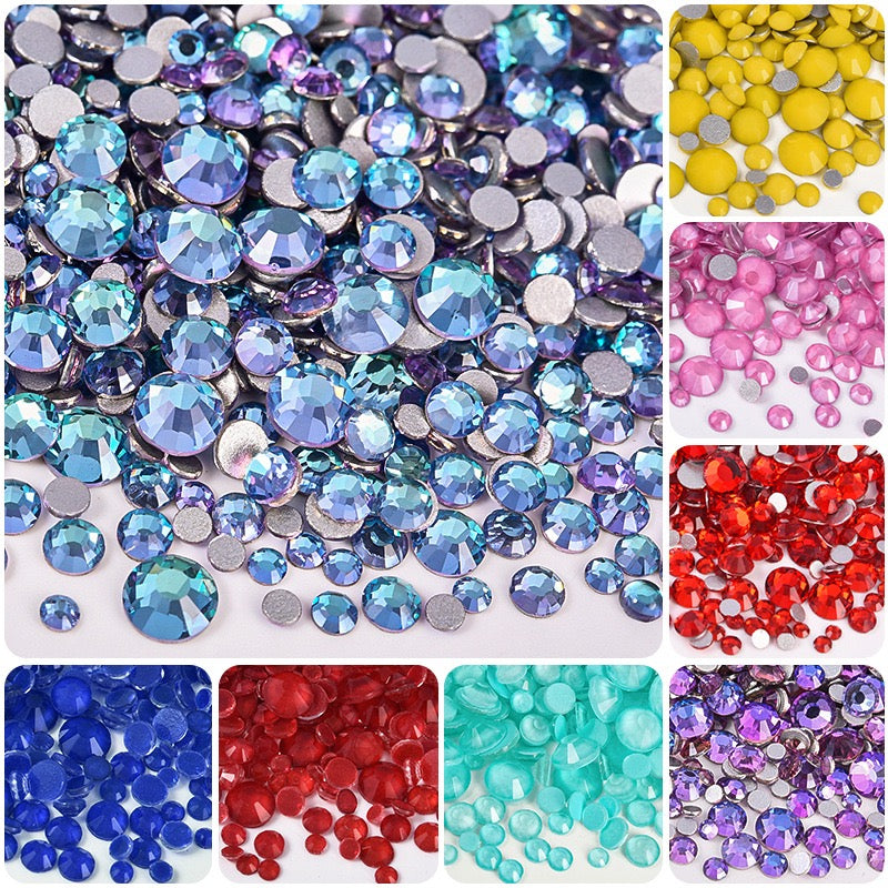 Mixed Size SS3-SS16 Glass Rhinestones