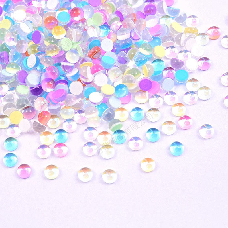Mermaid glass rhinestone