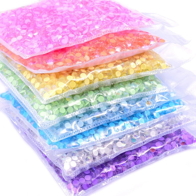 Mermaid glass rhinestone