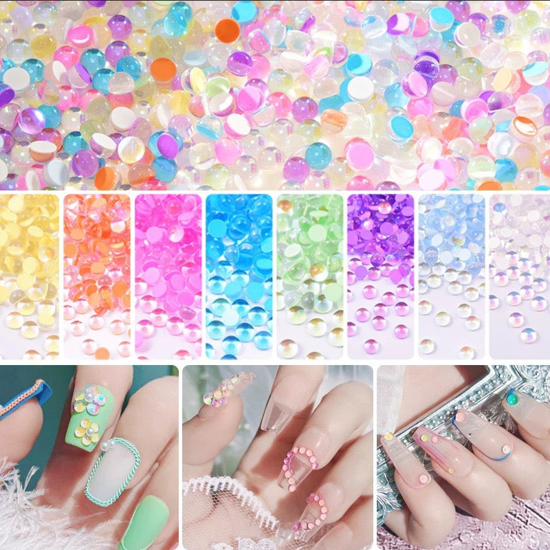 Mermaid glass rhinestone