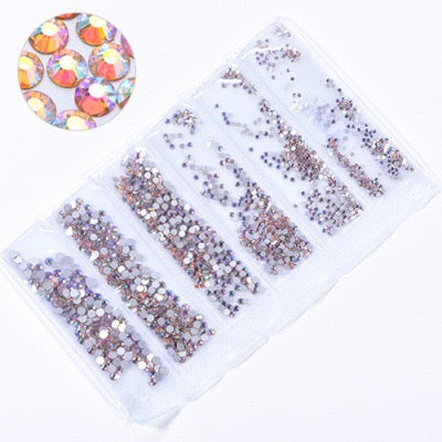 New Arrivals - Six small packs  glass rhinestones