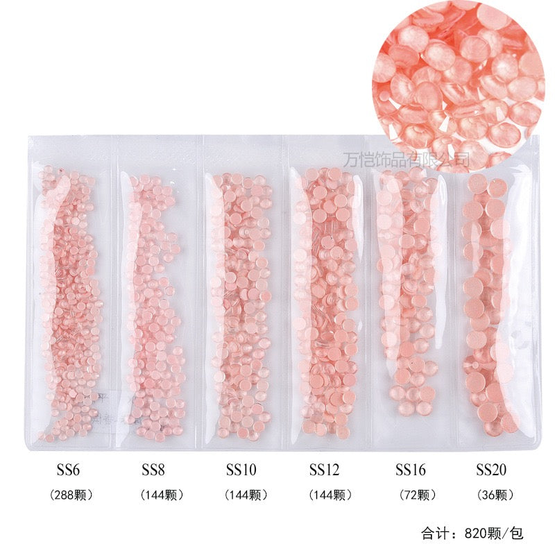 New Arrivals - Six small packs  glass rhinestones
