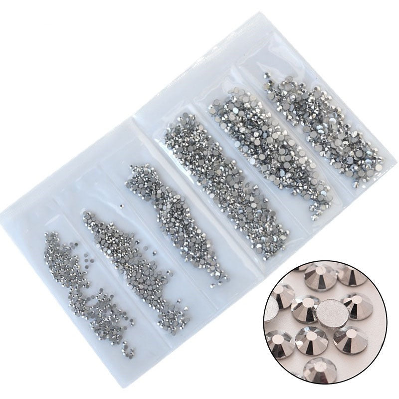 New Arrivals - Six small packs  glass rhinestones