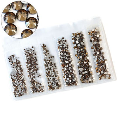 New Arrivals - Six small packs  glass rhinestones