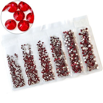 New Arrivals - Six small packs  glass rhinestones