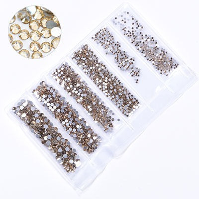 New Arrivals - Six small packs  glass rhinestones