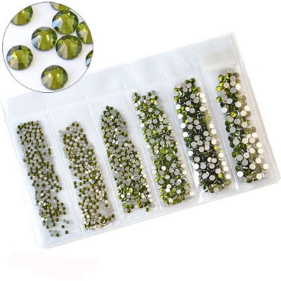 New Arrivals - Six small packs  glass rhinestones