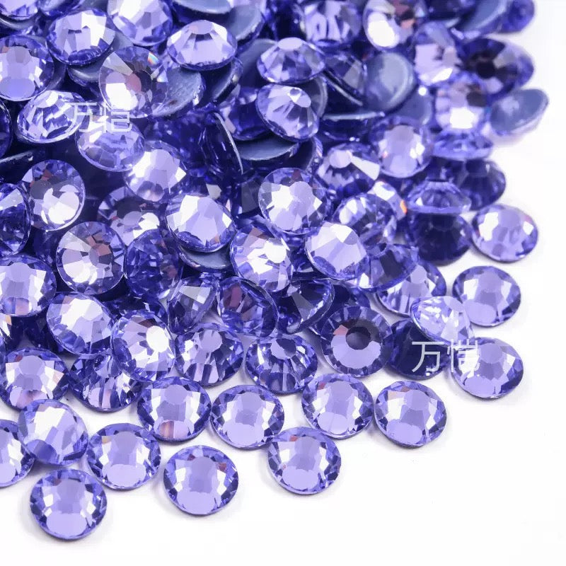 New Arrivals - Purple series hot melt glass rhinestones