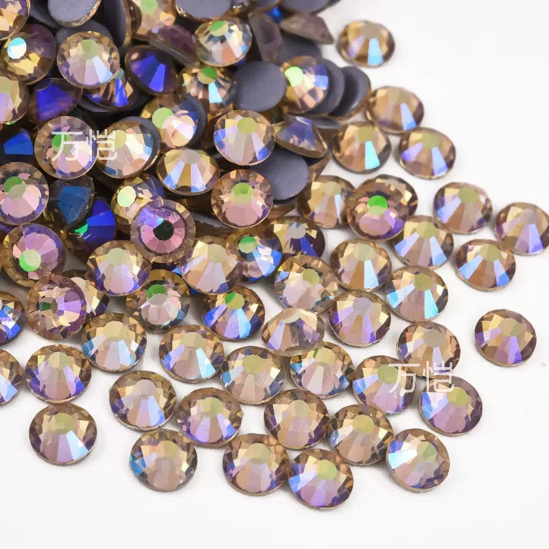 New Arrivals - Purple series hot melt glass rhinestones