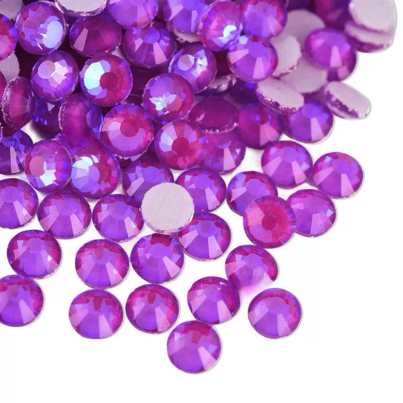 New Arrivals - Purple series hot melt glass rhinestones