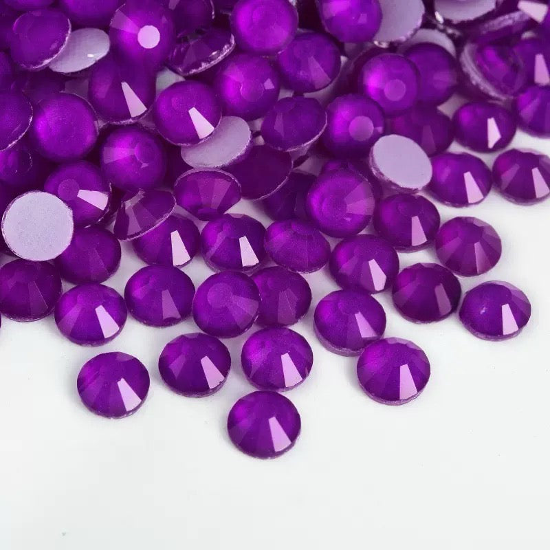 New Arrivals - Purple series hot melt glass rhinestones