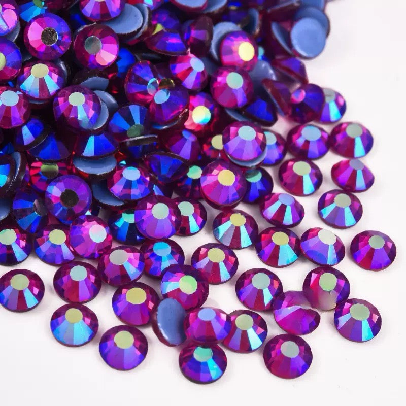 New Arrivals - Purple series hot melt glass rhinestones