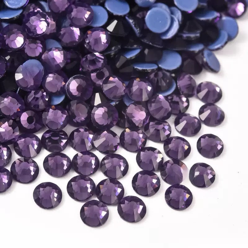 New Arrivals - Purple series hot melt glass rhinestones